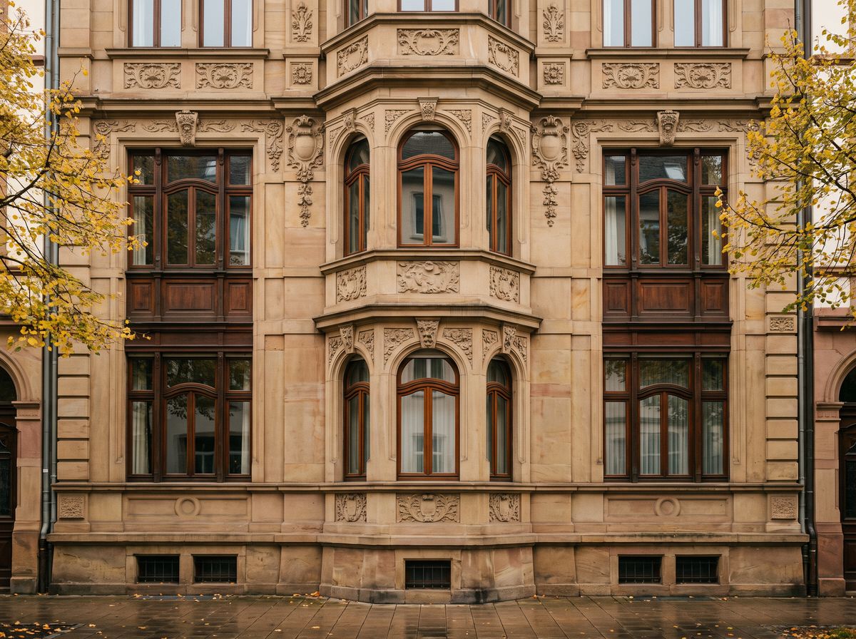 Gründerzeitfassade mit Erker an der Hildapromenade